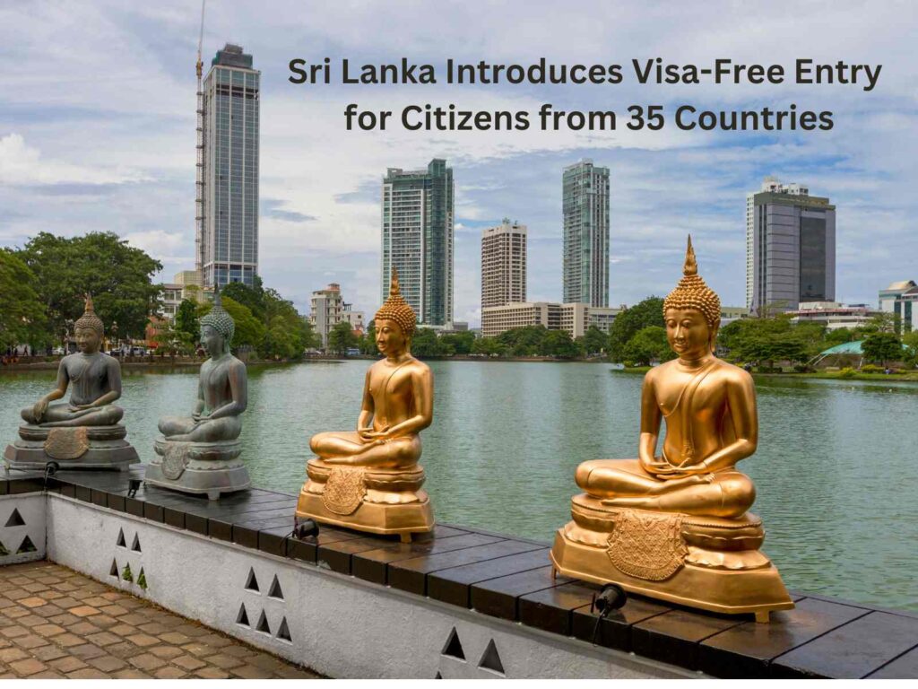 Lista de países elegibles para ingresar sin visa a Sri Lanka a partir de octubre de 2024.