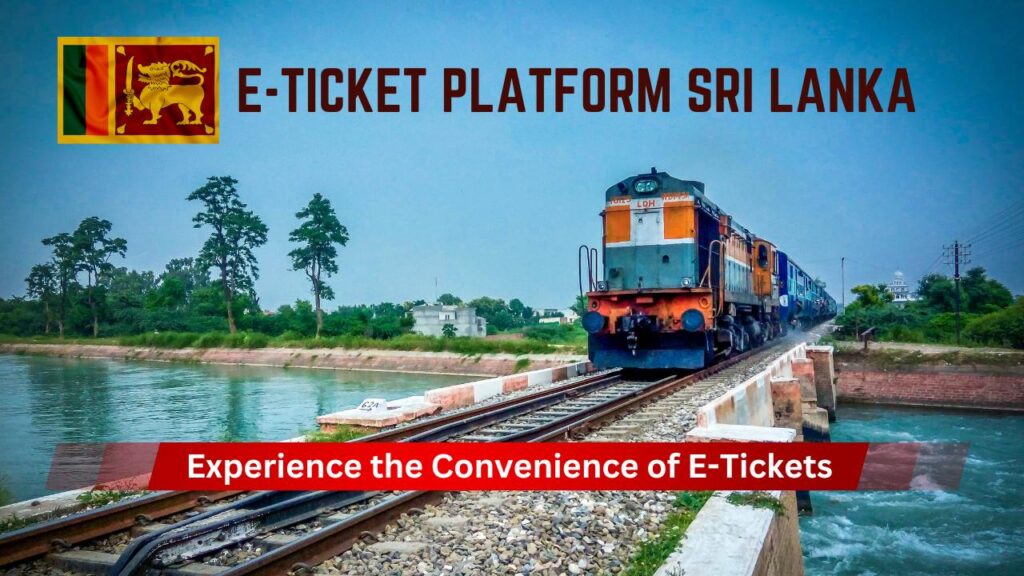 Piattaforma di biglietti elettronici per treni Sri Lanka che mostra il processo di acquisto dei biglietti online